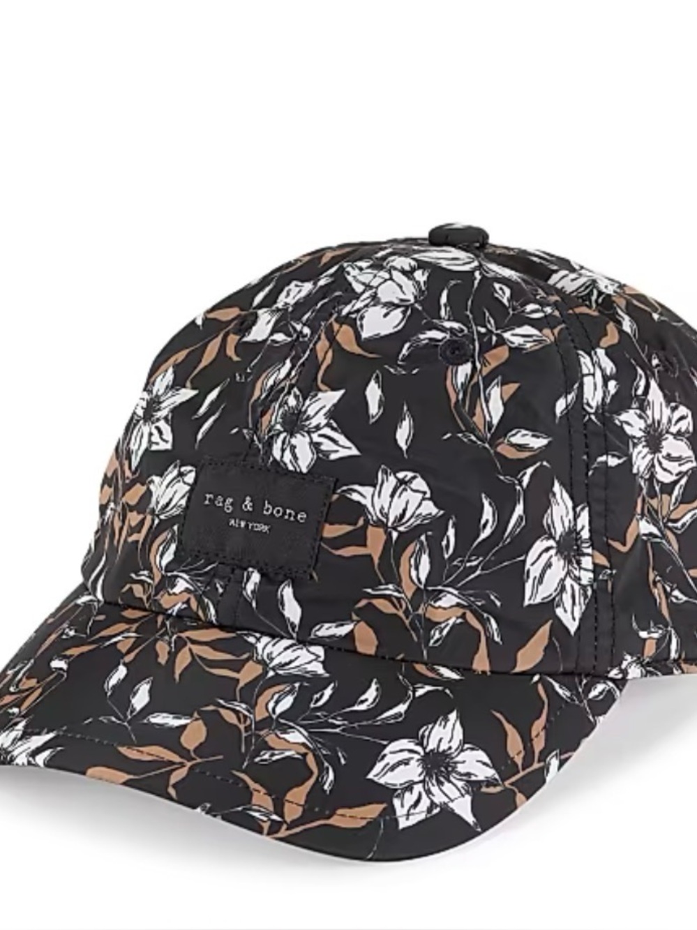 🌺HP🌺NWT RETAILS $95  Rag and Bone brown floral Addison baseball cap WOMEN’S 🌺
